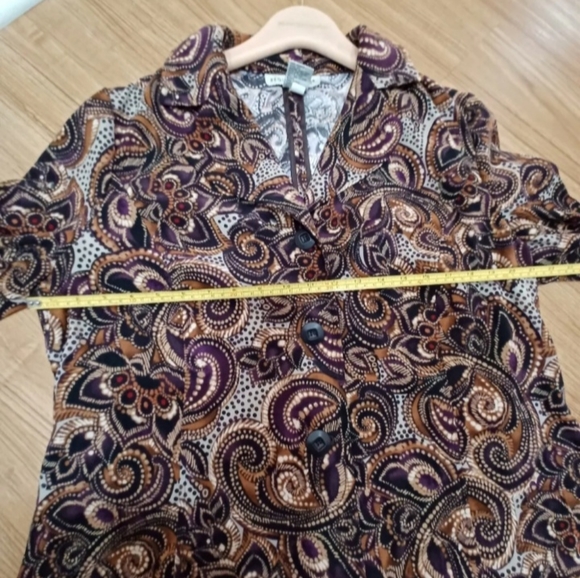 VINTAGE women jacket requirements XL bronw - Picture 4 of 5